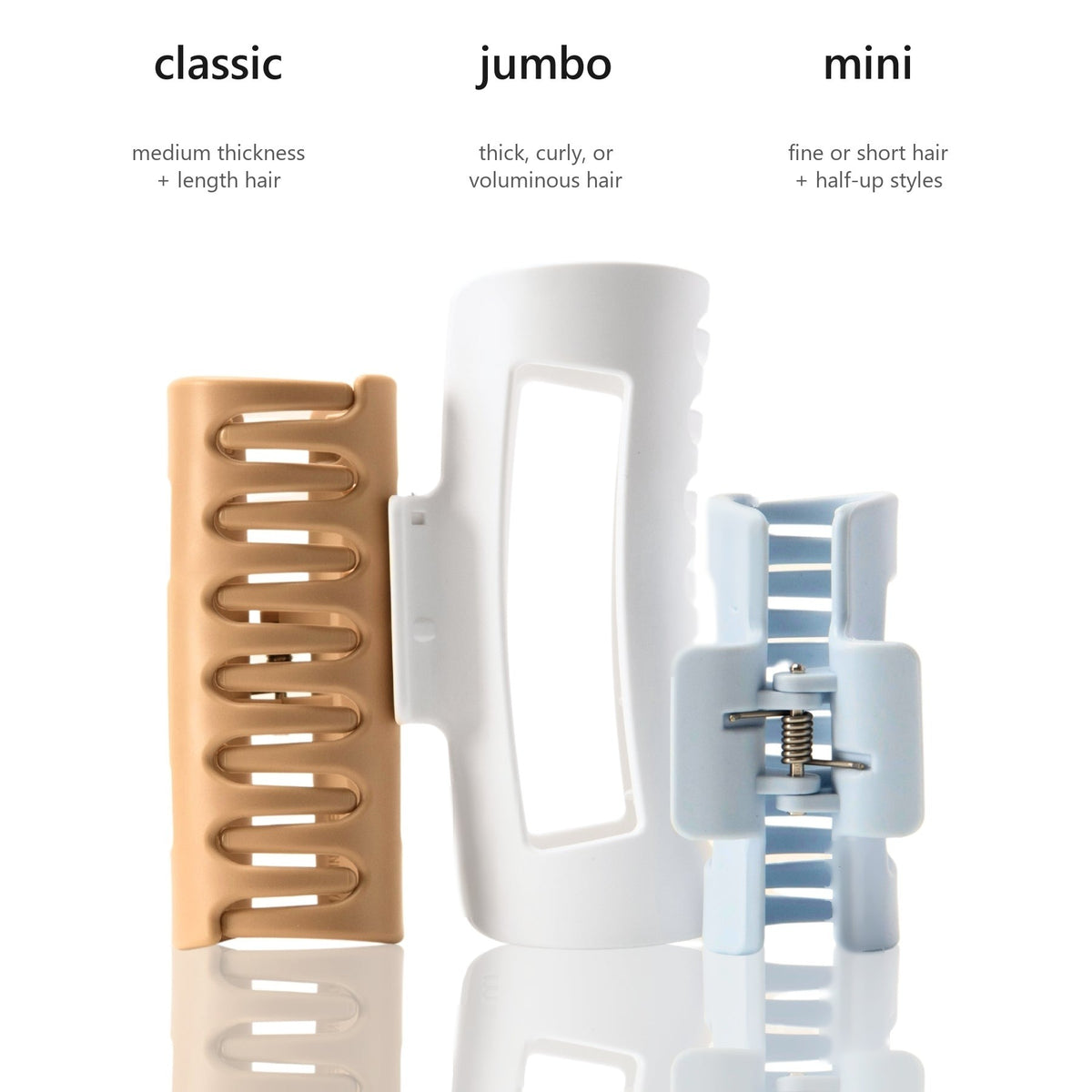Cloud Clip sizes: classic, jumbo, mini
