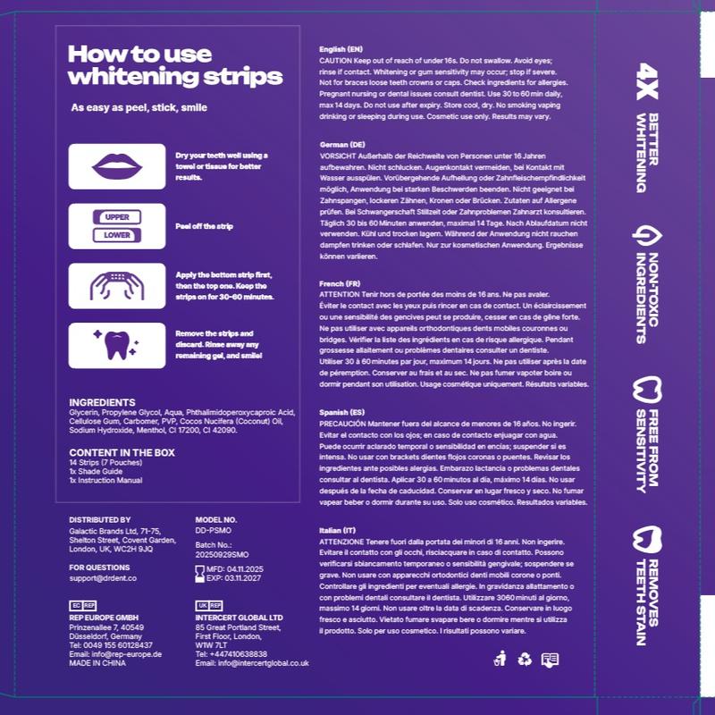 MyKlara - Purple Whitening Strips