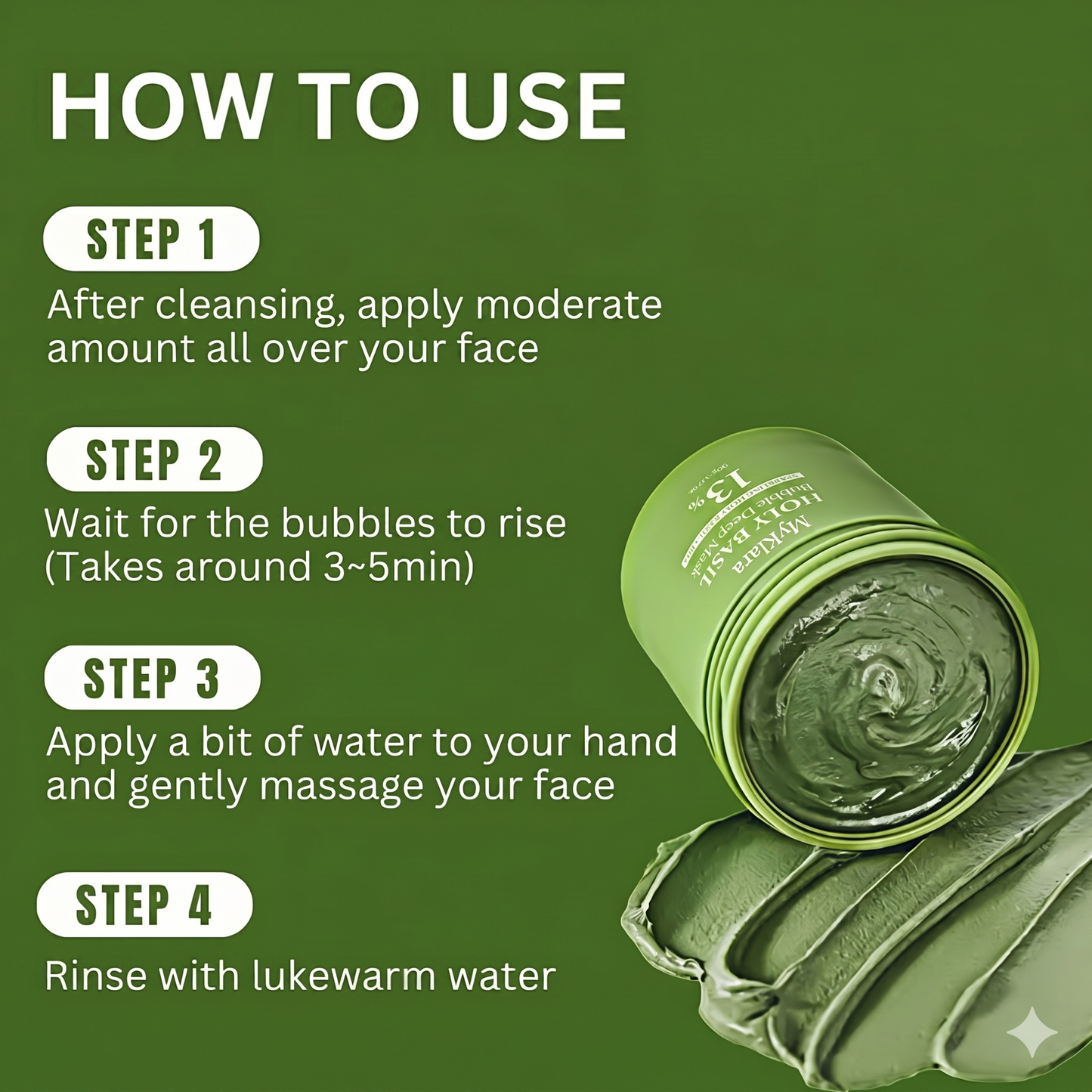 Holy Basil Bubble Deep Mask